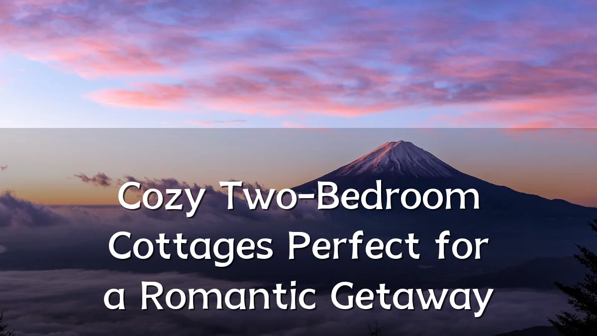 Cozy Two-Bedroom Cottages Perfect for a Romantic Getaway