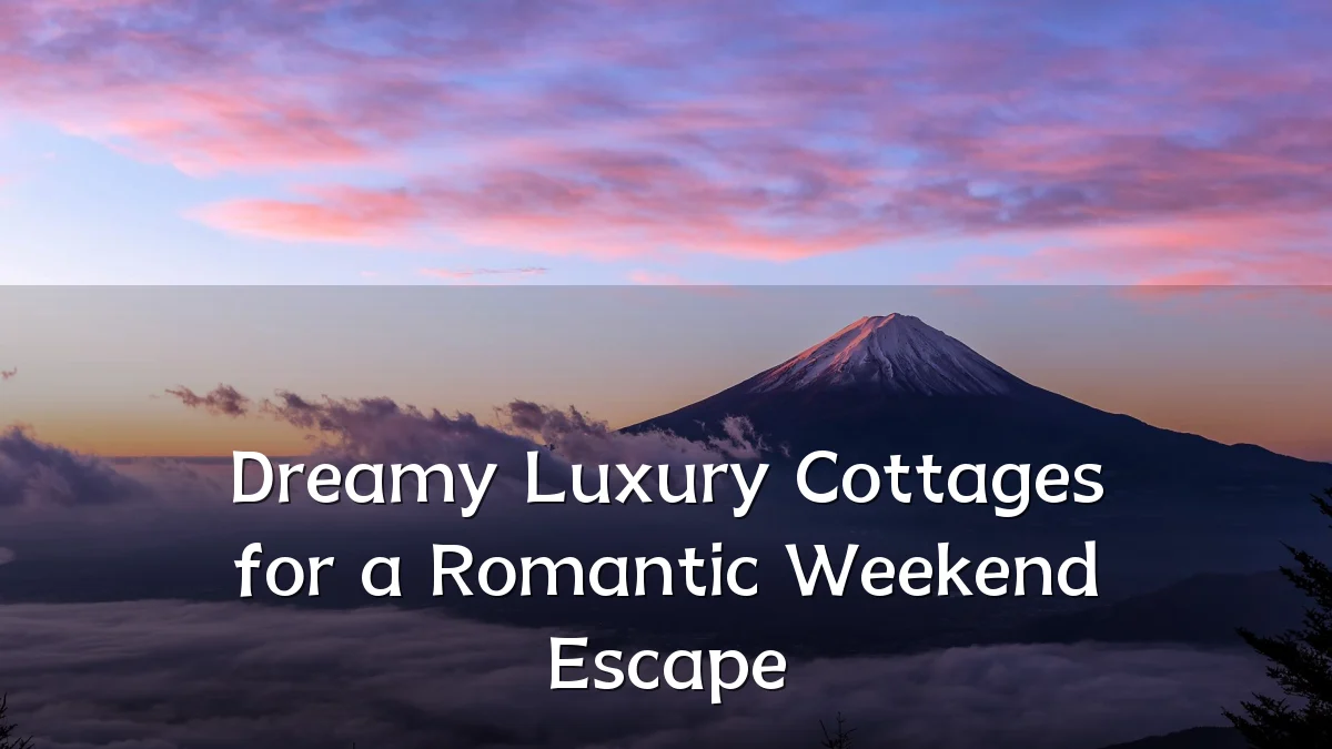 Dreamy Luxury Cottages for a Romantic Weekend Escape