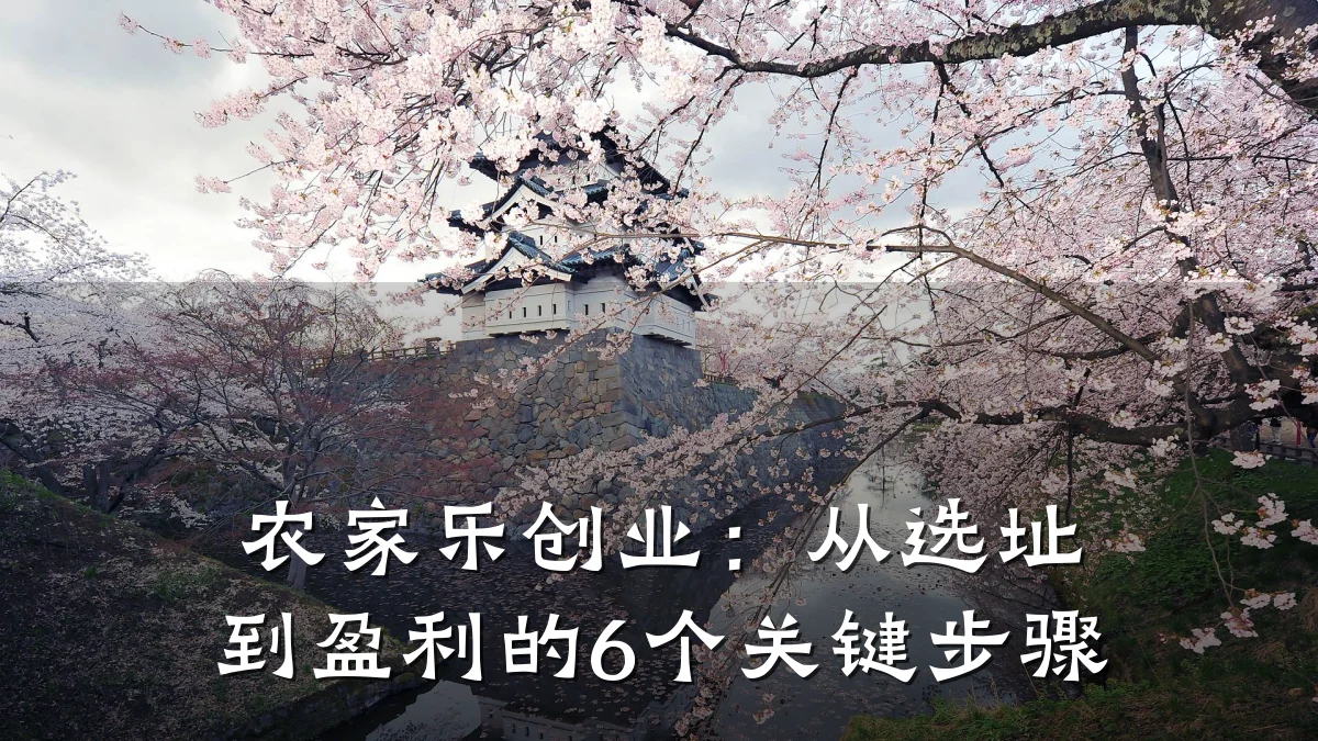 农家乐创业:从选址到盈利的6个关键步骤