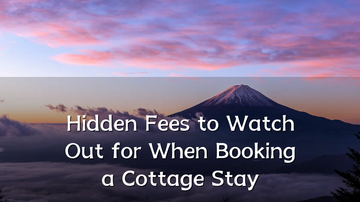 Hidden Fees to Watch Out for When Booking a Cottage Stay