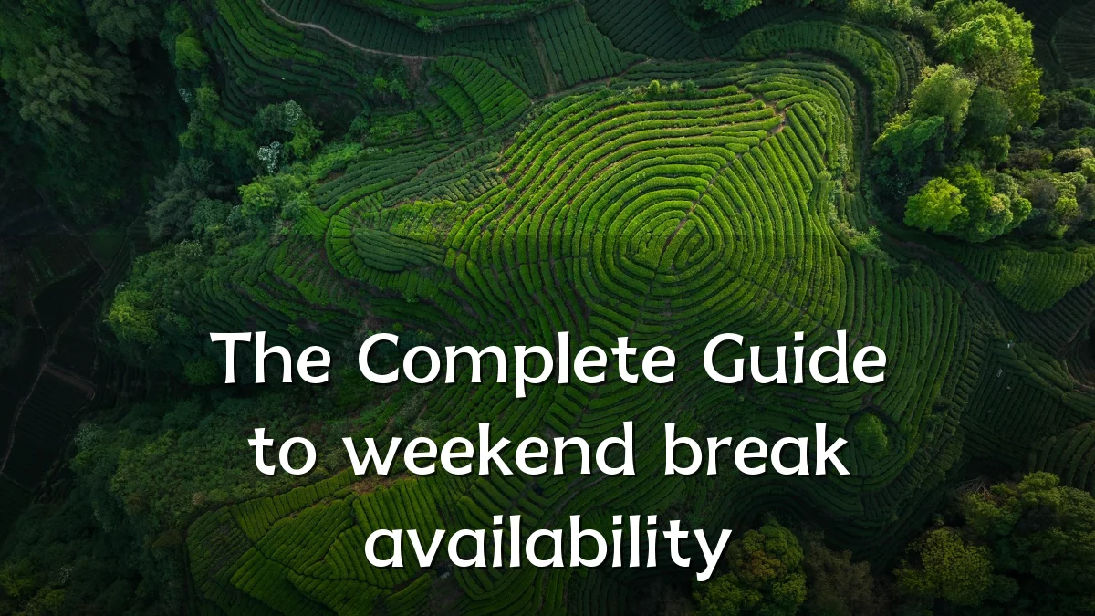 The Complete Guide to weekend break availability
