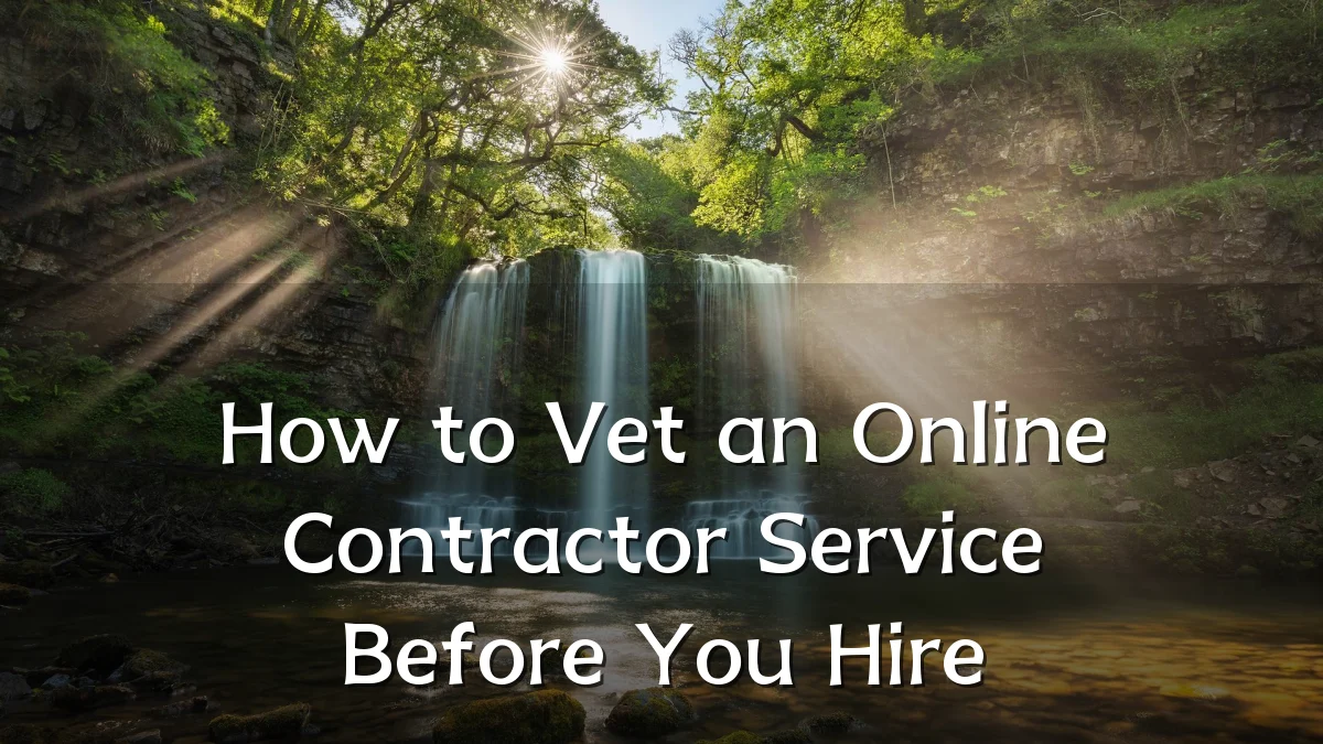 How to Vet an Online Contractor Service Before You Hire
