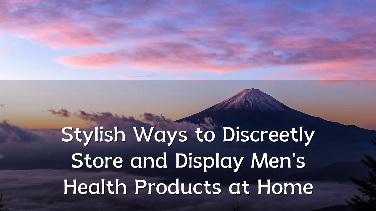 Stylish Ways to Discreetly Store and Display Men's Health Products at Home